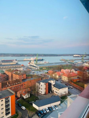 Panoramic city center apartment, Klaipeda